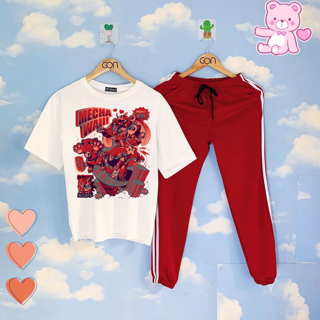 [Mã FAMAYWA2 giảm 10K đơn 50K] Set đồ bộ nữ nam áo thun tay lửng, quần kẻ 3 sọc C12 | BigBuy360 - bigbuy360.vn