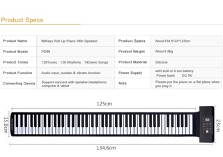 Đàn piano cuộn 61 phím PU61S