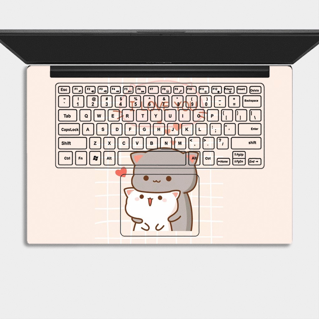 Bộ skin dán laptop mẫu Icon Cute / Có mẫu decal dán cho tất cả các hãng máy tính