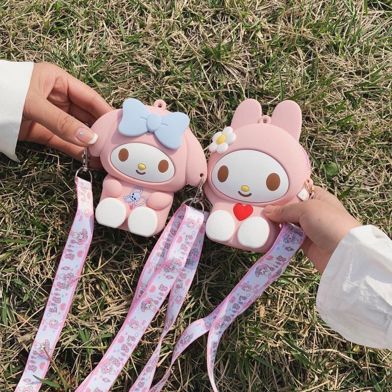 Túi đeo chéo hình mèo kitty dễ thương cho bé gái
