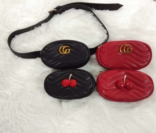Túi đeo bụng gucci , cherry
