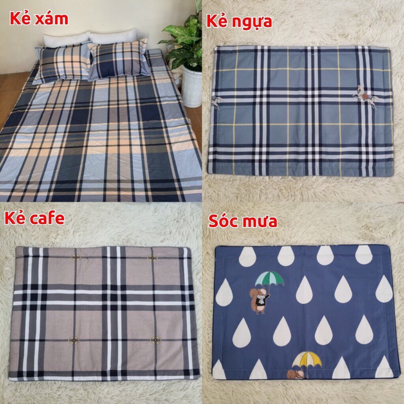 Bộ Ga gối Cotton cao cấp, ga giường đủ size, có bán lẻ ga, gối, chăn