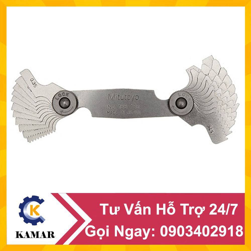 Bộ dưỡng đo ren 188-130(0.35-6mm/22 lá) Mitutoyo