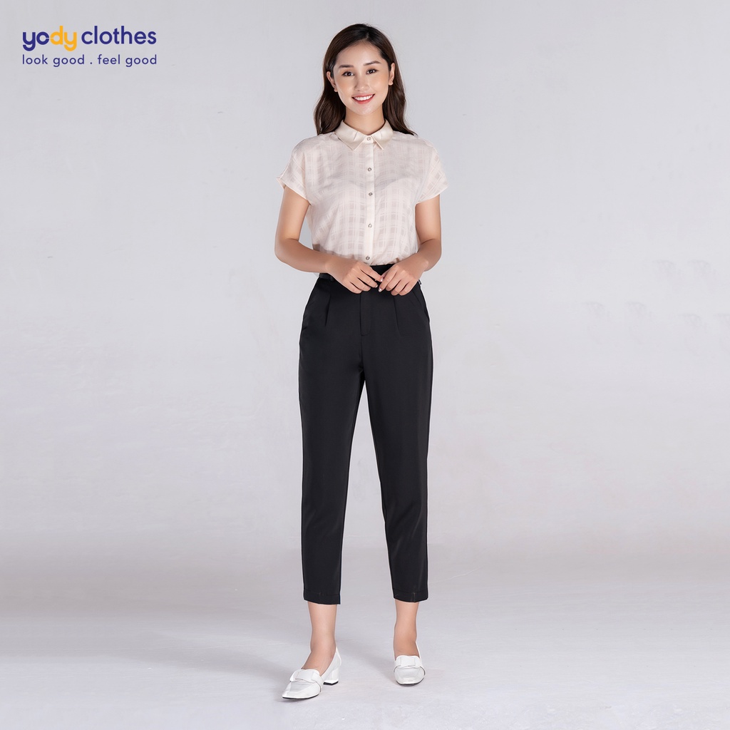 [Mã WABRYODY1 giảm 10% đơn 250K] Quần âu baggy nữ YODY có túi vải mềm mịn co giãn tốt QAN4132