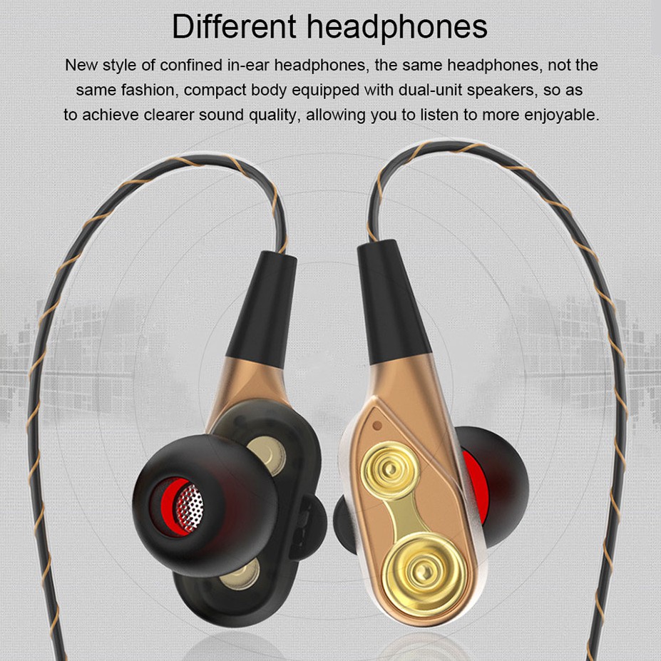 Tai Nghe Nhét Tai Jack 3.5mm Bass Trầm Có Micro Tiện Dụng