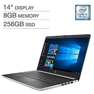  Laptop HP 14-CF1051 i5-8265U/8GB/256GB/14" HD/W10/Gray