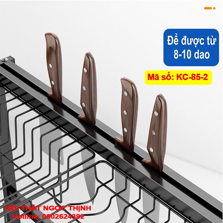 [RẺ VÔ ĐỊCH] Kệ chén đa năng nhà bếp 100% inox cứng cáp sơn tĩnh điện màu đen chống gỉ | BigBuy360 - bigbuy360.vn