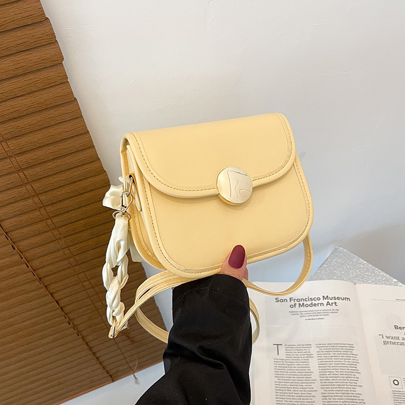 Túi Đeo Vai Hình Vuông Màu Trơn Thời Trang Hàn Quốc Mùa Hè 2022 Dành Cho Nữ