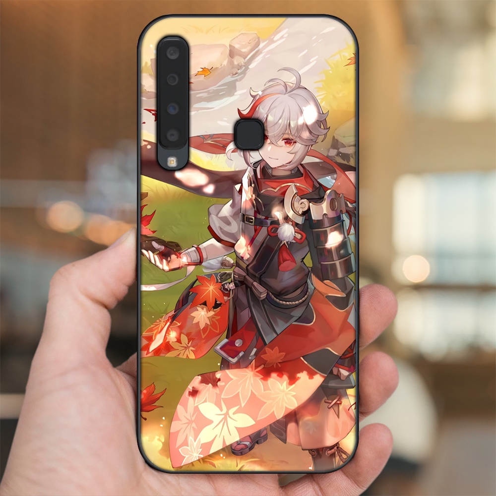 Ốp lưng Samsung A9 2018 viền đen in hình Kazuha Genshin Impact