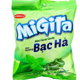 Kẹo cứng Migita hương Bạc Hà gói 70g