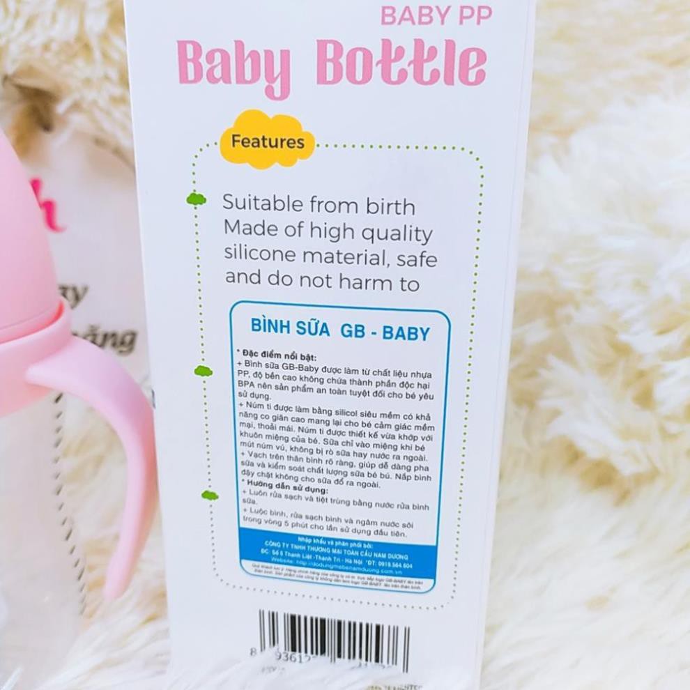 Bình sữa GB Baby Bottle Hàn Quốc 180ml cho bé