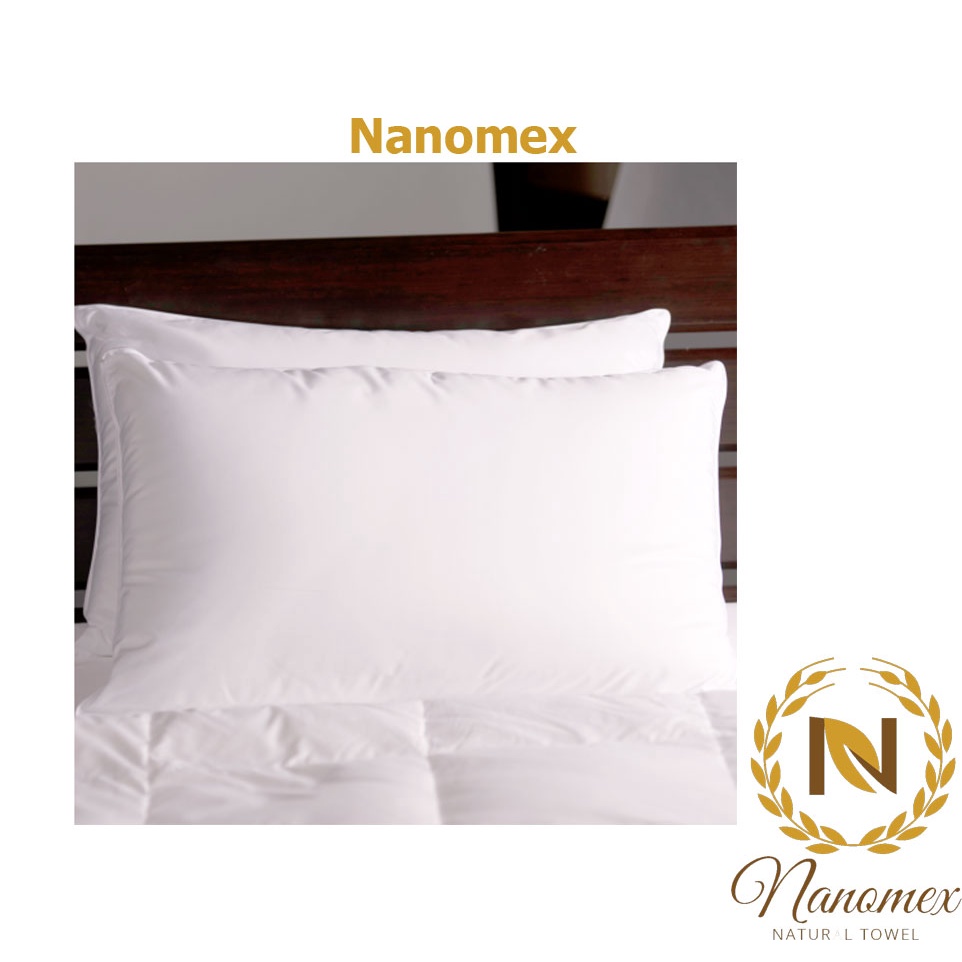 Ruột gối lông vũ Nhân Tạo 35x50 trắng cao cấp cho khách sạn spa chất lượng cao Nanomex