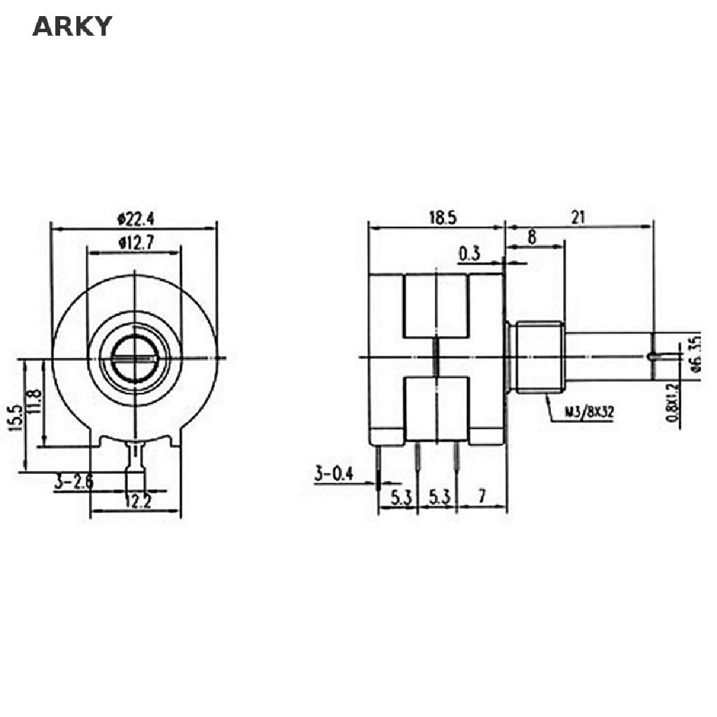 Chiết Áp ARKY 3590S-2-103L 102L 10K OHM Chuyên Dụng