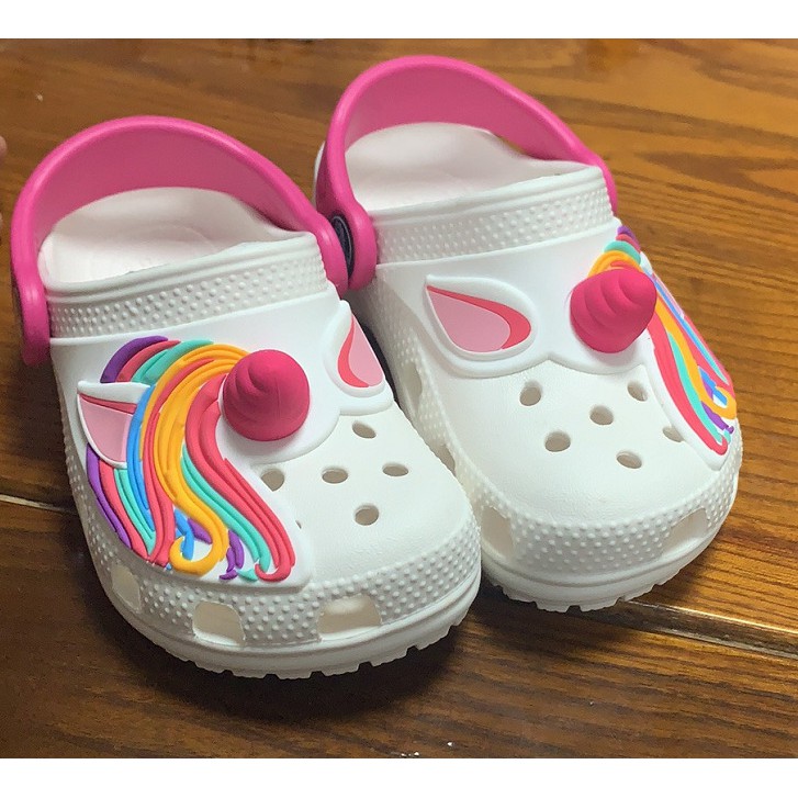 Dép cross cho bé trai và bé gái  hoạ tiết croos thỏ hồng bunny, ngựa ponny gấu brow, khung long