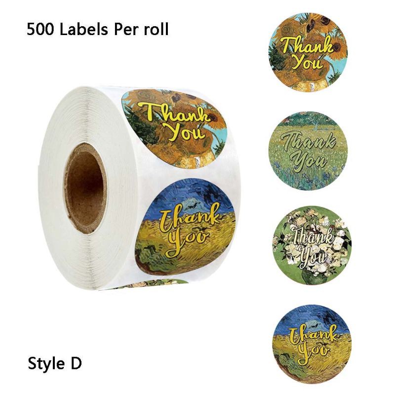 HANDMADE Set 500 Miếng Dán Chữ Thank You