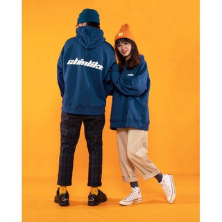 áo hoodie nỉ bông Blue basic(chinlike)