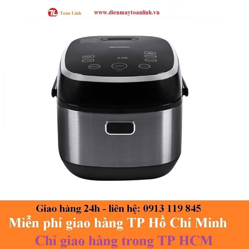 Nồi Cơm Điện Sharp KS-IH191V-RD Cao Tần (1.8 Lít) - Màu Đỏ - Hàng chính hãng - model 2020