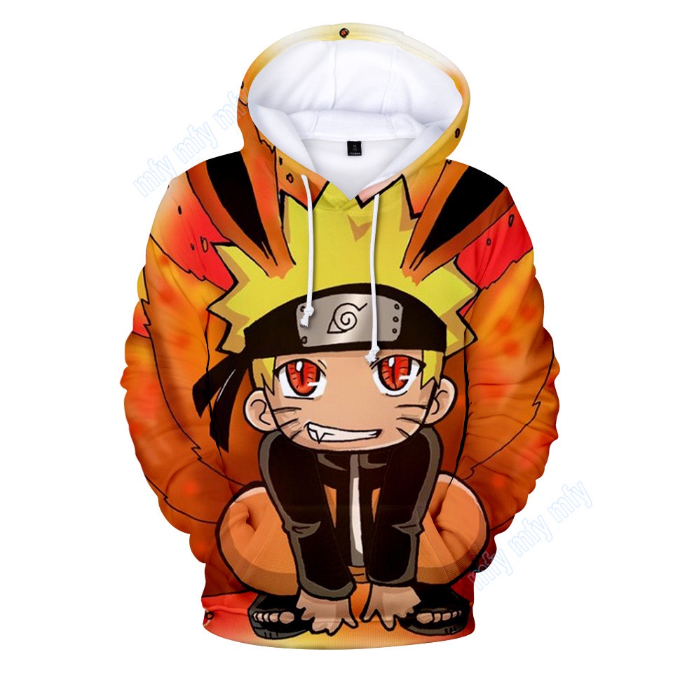 Áo Khoác Hoodie In Hình Naruto Kakashi Itachi Sasuke Cho Bé Trai Bé Gái
