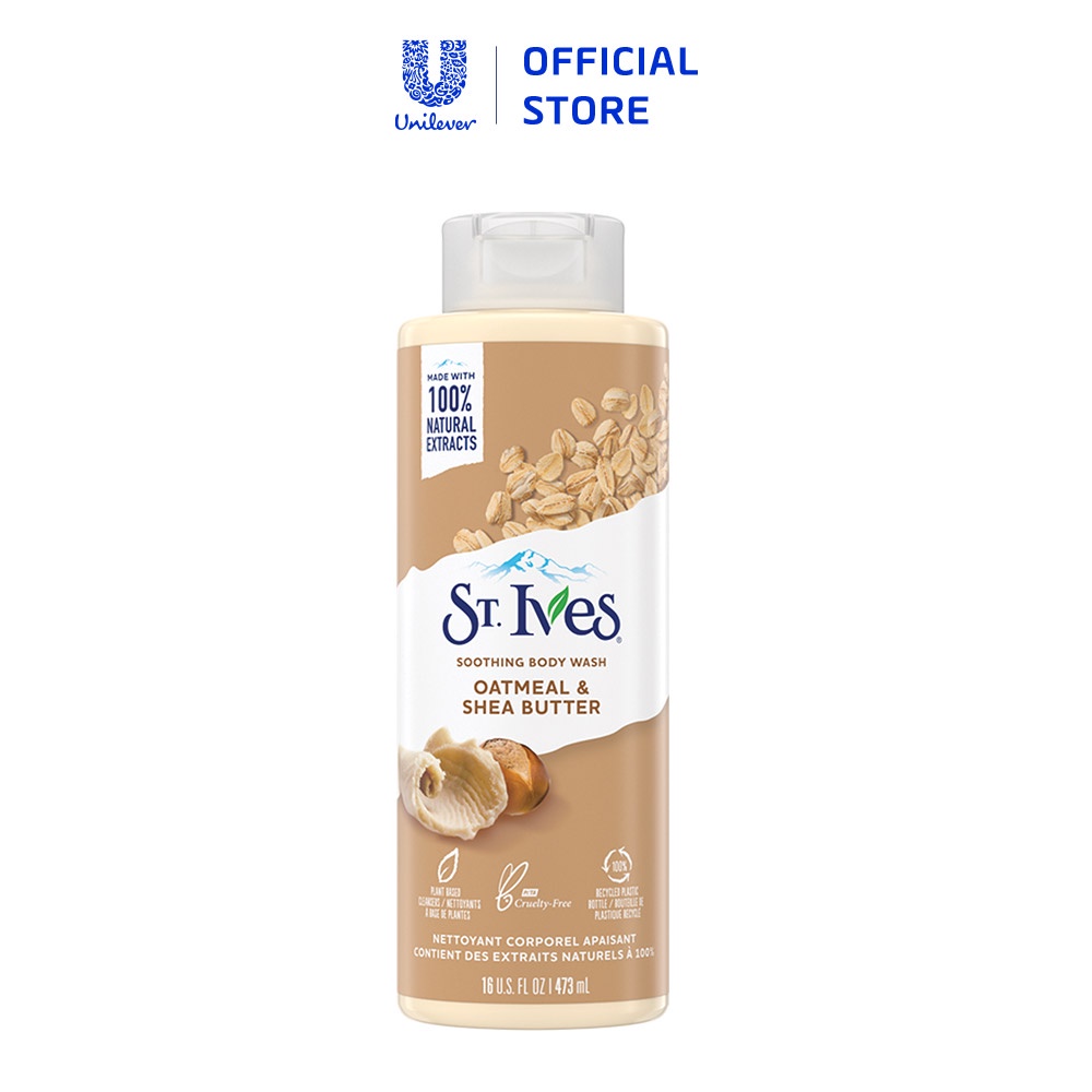 Sữa Tắm ST.Ives Yến mạch và Bơ,cam chanh,muối biển,hương Mơ chai 473ml