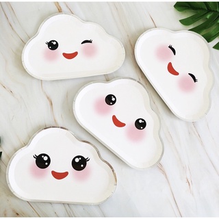 Đĩa giấy trang trí sinh nhật chụp hình