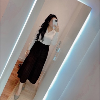 áo len dài tay cổ bẻ thời trang