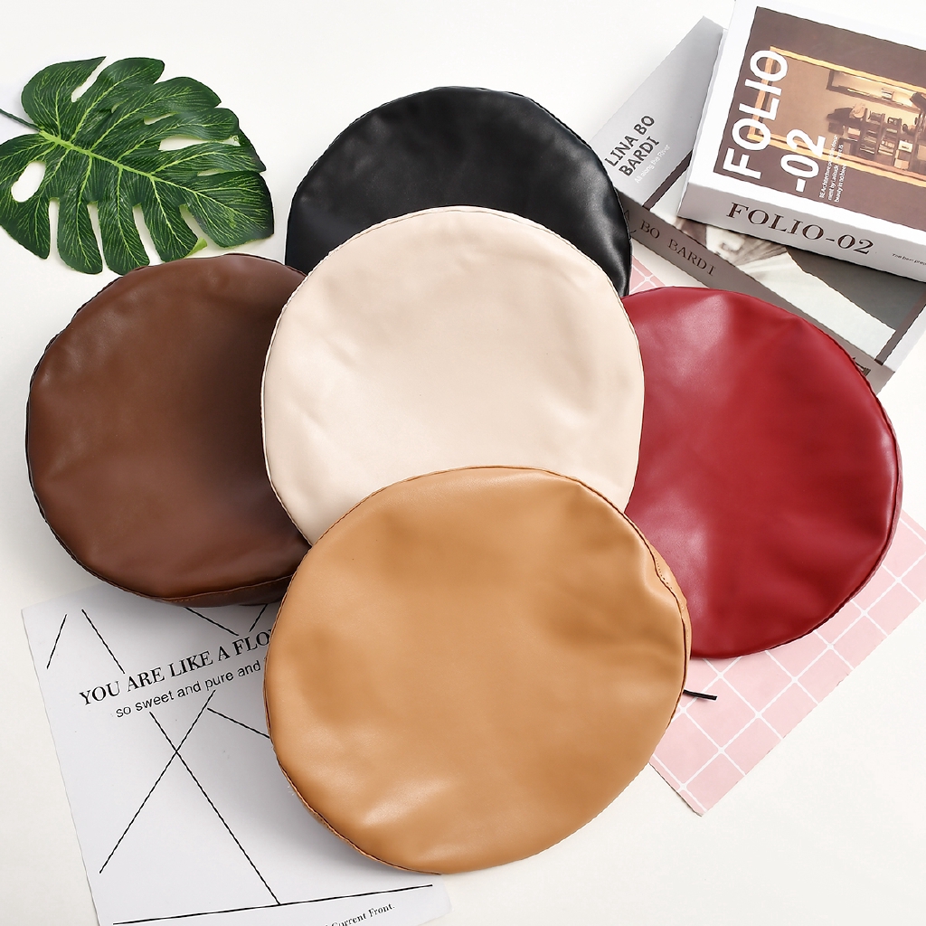 Mũ Beret Da Phong Cách Retro Dành Cho Nữ