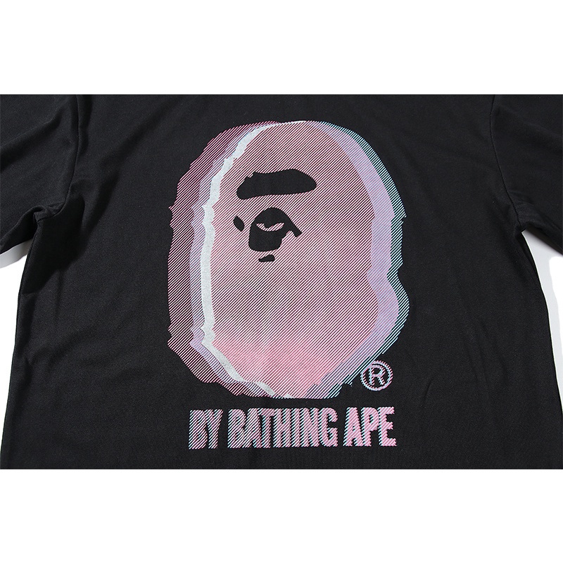 BAPE Áo Thun Cotton Ngắn Tay Thể Thao Thời Trang Unisex