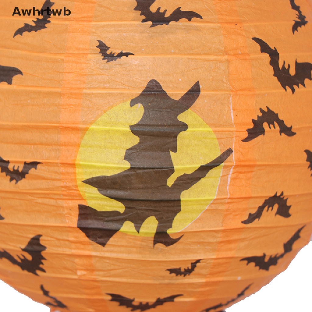 Lồng Đèn Giấy Họa Tiết Đầu Lâu Nhện Dơi Trang Trí Halloween