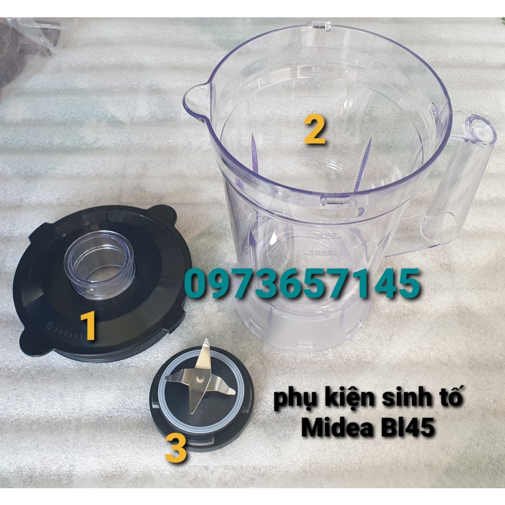 Linh kiện phụ kiện máy xay sinh tố Midea Mj-BL45 -hàng tách bộ