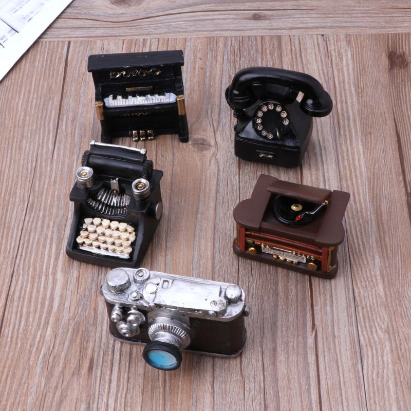 Mô Hình Máy Ảnh Mini Bằng Nhựa Resin Phong Cách Retro Dùng Làm Đạo Cụ Chụp Ảnh Cho Bé Sơ Sinh
