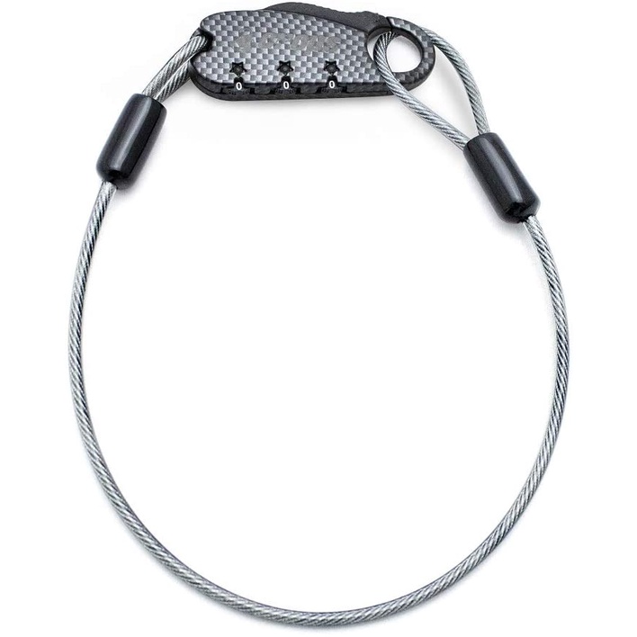 Khóa mũ bảo hiểm chống cắt chính hãng Crops Nhật Bản dây cáp thép phi 4mm chuyên dùng Arai Shoei HJC AGV Harley Triumph