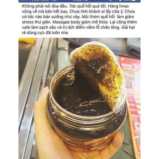 Tẩy tbc body quế hồi caphe Nga