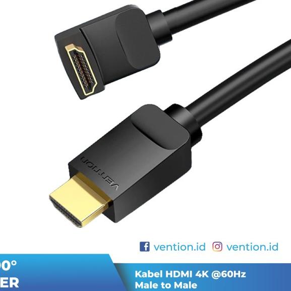 ● Vention Dây Cáp 2M HDMI v2.0 90 / 270 Độ 4K Tốc Độ Cao 270 Độ AAQ ☜ | BigBuy360 - bigbuy360.vn
