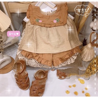 Combo 2 bộ đũi nâu be bèo cho bé