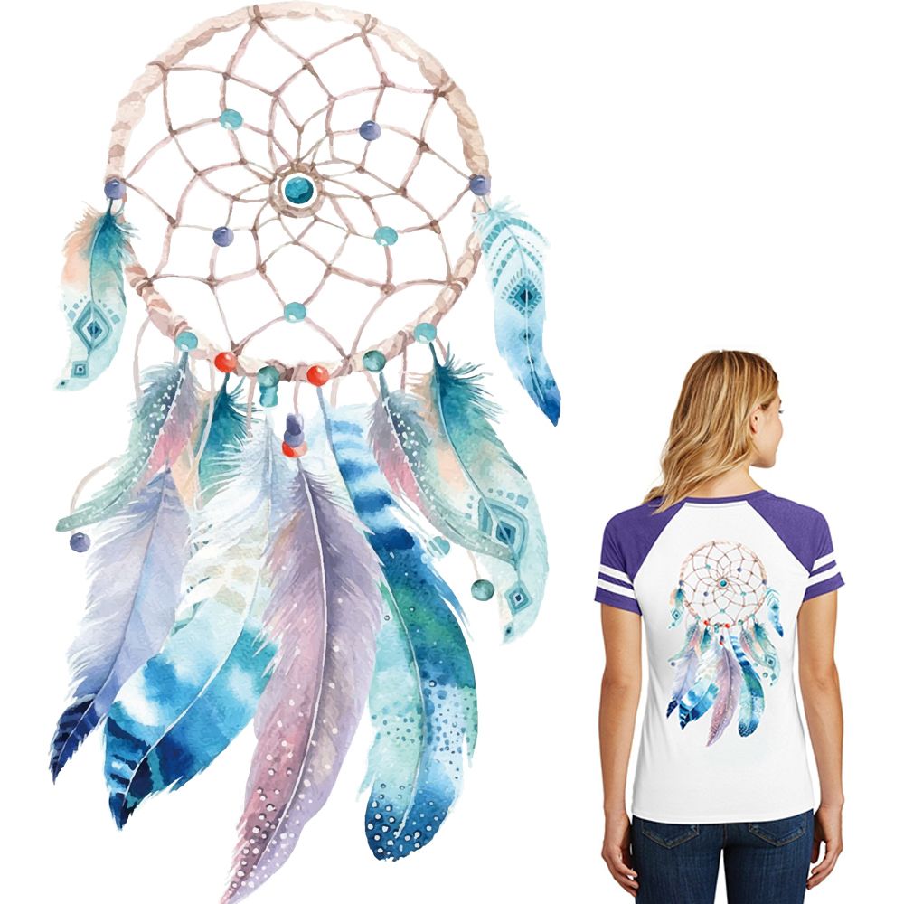 Miếng Dán Ủi Trang Trí Quần Áo Hình Dreamcatcher Độc Đáo Dễ Giặt DIY