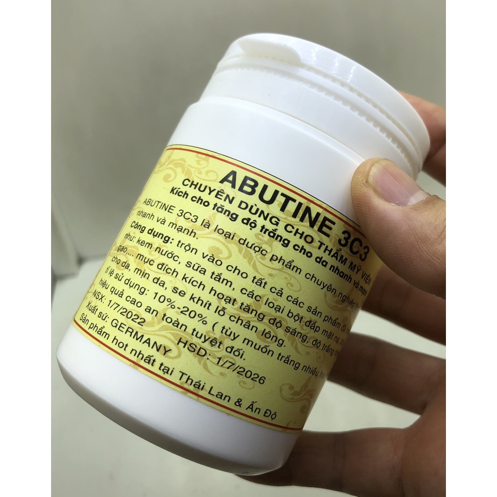 Kem kích trắng thái lan Abutine 3c3 siêu trắng toàn thân 250g