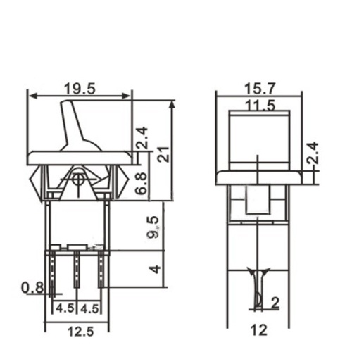 Công tắc gạt RLS 102 loại ON-ON