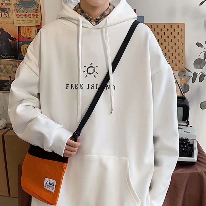 Áo hoodie tay dài phong cách thể thao Hàn Quốc cho nam  | BigBuy360 - bigbuy360.vn