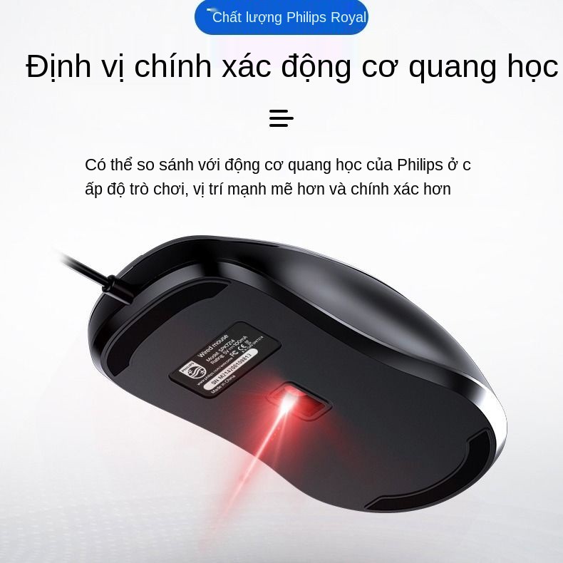 Bộ bàn phím và chuột chơi game có dây Philips máy tính xách tay để văn phòng tại nhà tắt tiếng USB | BigBuy360 - bigbuy360.vn