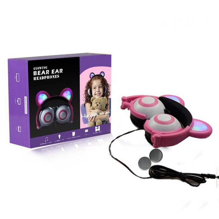 Tai nghe mèo cute dễ thương cao cấp, Headphone tai mèo cute cho nữ âm thiết kế chống ồn âm thanh trầm ấm, MDT098