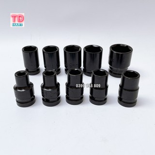 Đầu khẩu 1/2 cho máy siết bulong dày dặn loại ngắn