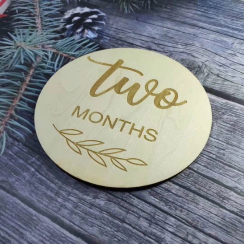 Set 12 Tấm Thẻ Ghi Âm Phát Triển Theo Tháng Làm Thủ Công Kỷ Niệm Cho Bé Sơ Sinh