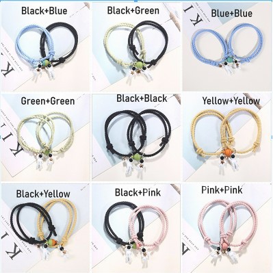 Vòng Đeo Tay Nam Châm Cá Tính Cho Cặp Đôi Phối Mặt Hình Rainbow Phi Hành Gia Thời Trang Phong Cách Retro Hàn Quốc Khóa Tình Yêu Cho Cặp Đôi | BigBuy360 - bigbuy360.vn