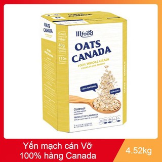 Yến mạch cán vỡ oats canada hộp 4.52kg