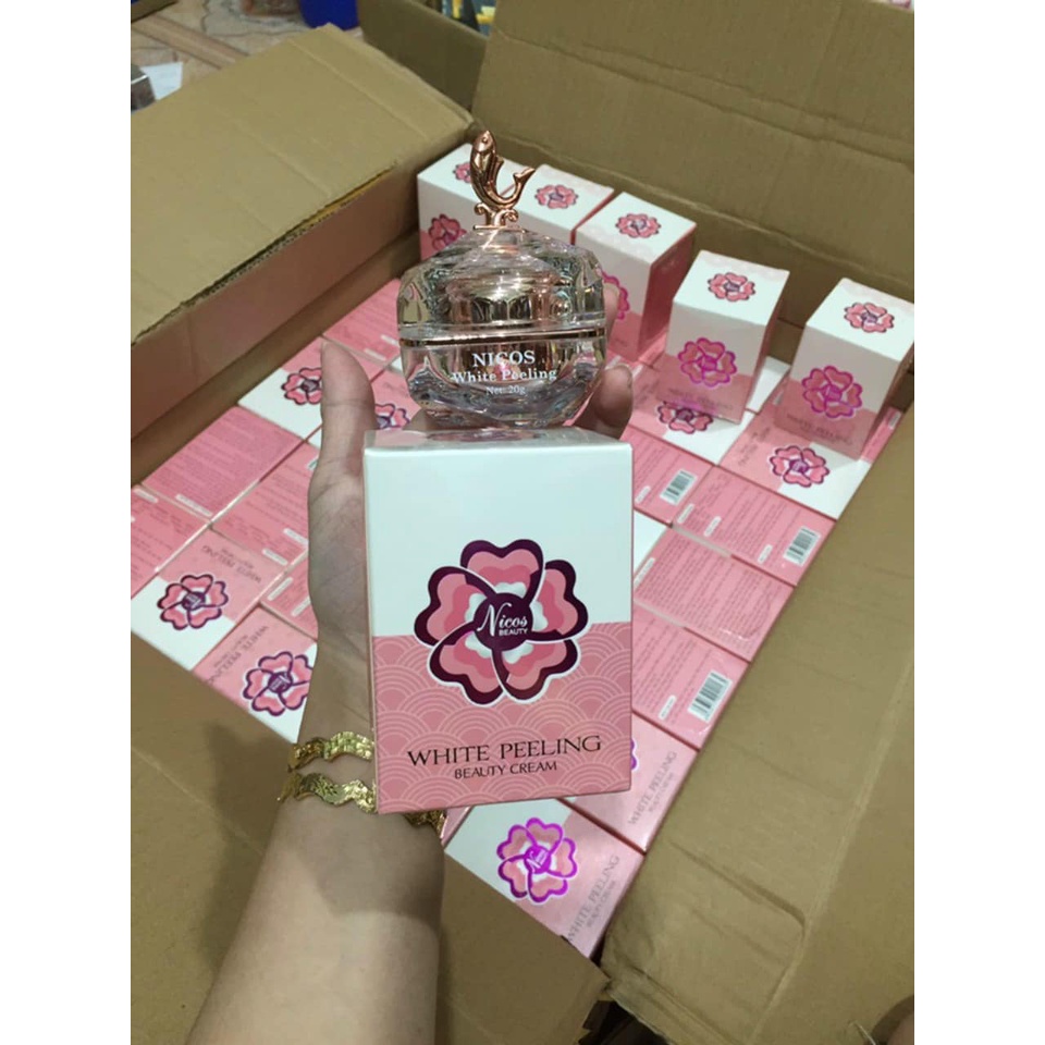 Kem peel da mặt Nicos Beauty - White Peeling Beauty Cream