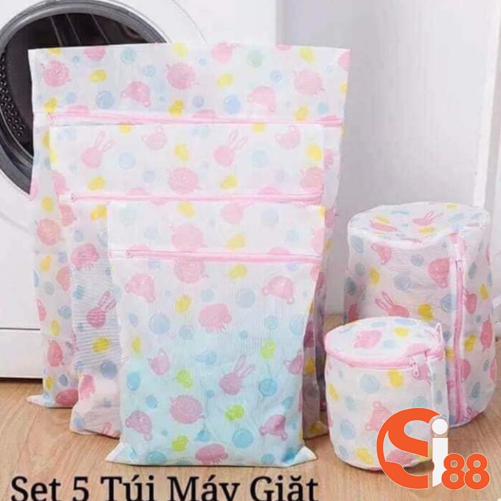 Bộ 5 Túi Lưới Giặt Đồ Phân Loại Quần Áo - Túi Giặt Quần Áo GD06