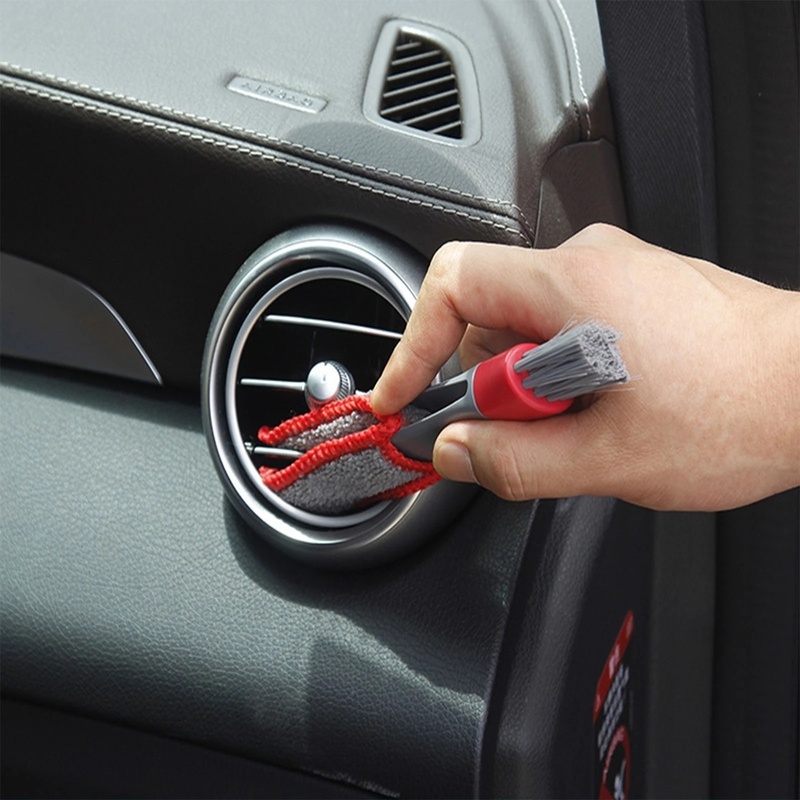 Dụng cụ vệ sinh lỗ thông gió xe hơi hai đầu bằng sợi micro chất lượng cao