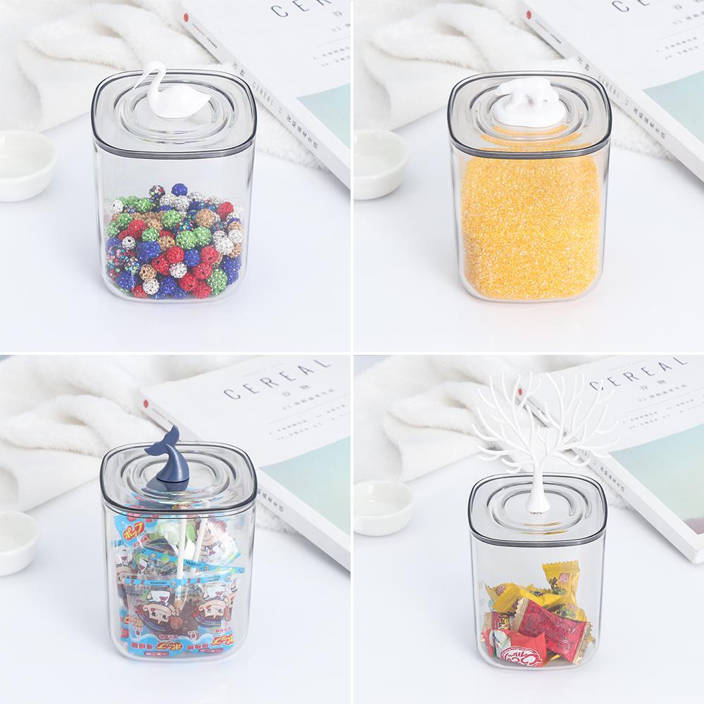 Hộp Đựng Tăm Bông / Tăm Xỉa Răng Để Bàn Trang Trí Hình Gấu / Cây Cối Ốp