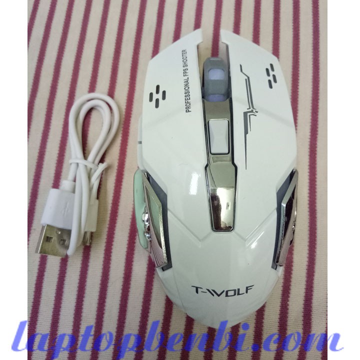 Chuột không dây cao cấp T-WOLD Q13 dùng pin sạc | Mouse ko dây T-WOLD Q13