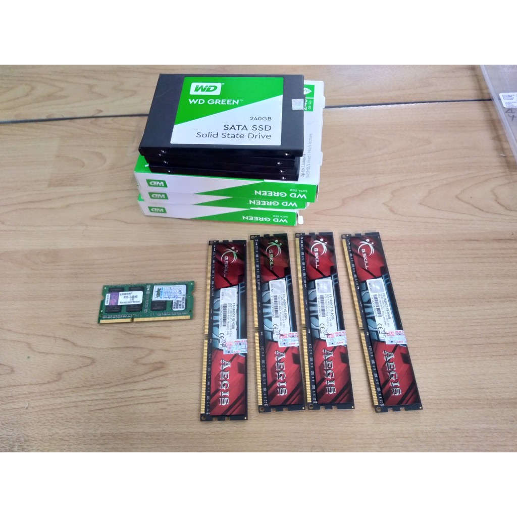 Thanh lý DDR3 4GB, 8G Gskill BUSS 1600 Aegis, laptop kington 4G bus 1333 - đồ ăn vặt